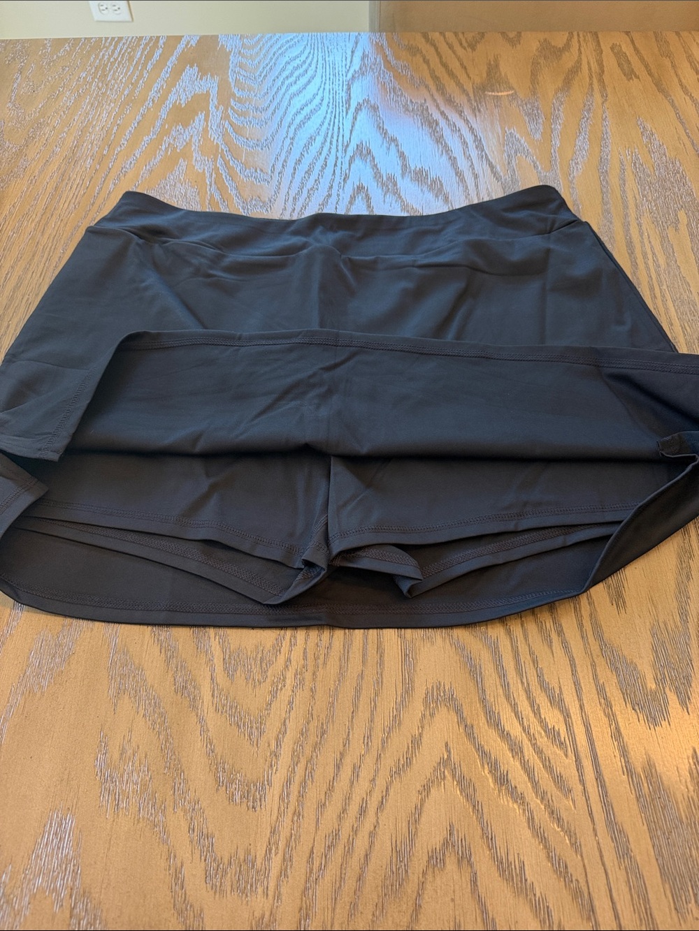 Black Athletic Mini Skort